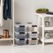 IRIS USA 4 Pack Plastic Storage Bins with Lids, 13 Quart, Latches Durable Nestable Containers Secure Pull Handle